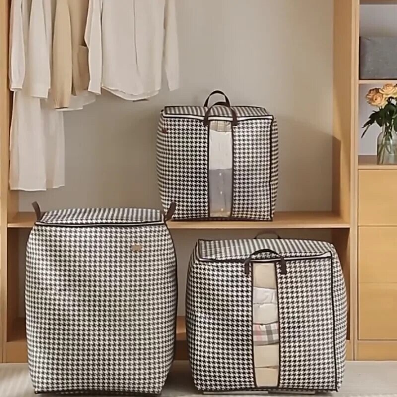 Namų apyvokos daiktadėžės neaustinės antklodės laikymo maišelis, tinkantis įvairiems scenarijams, atsparus dulkėms ir vandeniui