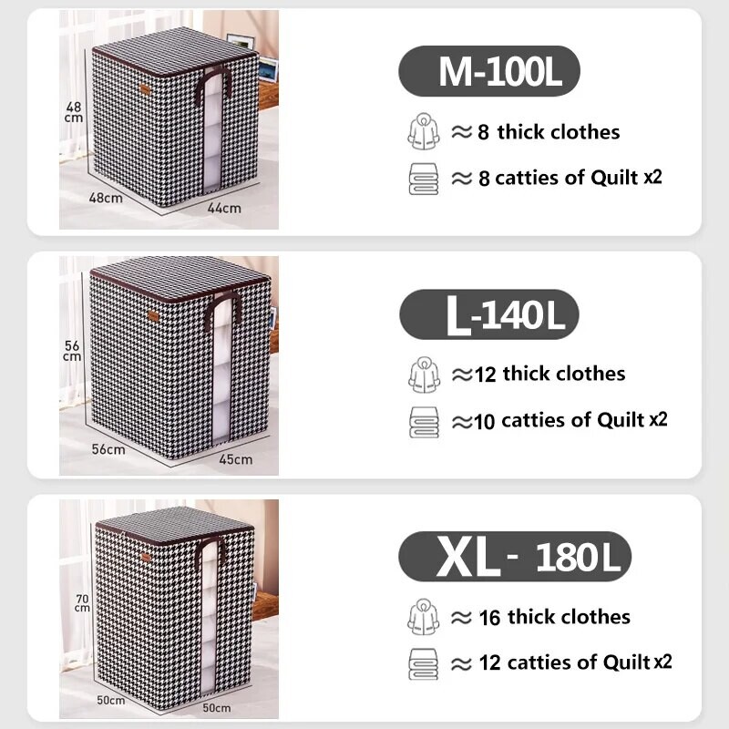 Namų apyvokos daiktadėžės neaustinės antklodės laikymo maišelis, tinkantis įvairiems scenarijams, atsparus dulkėms ir vandeniui