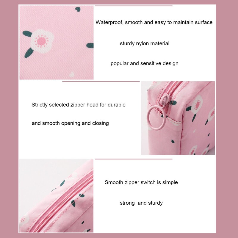 Hügieenisidemete hoiukott Puuvillane riie Kaasaskantav hügieenisidemete padjad Säilituskotid Naiselik menstruatsioon