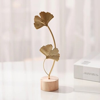 1Pc Golden Monstera Deliciosa Μεταλλικά Μοντέλα Φιγούρια Εγχειρίδιο Επιτραπέζιου Χειροτεχνίας Στολίδια Φωτογραφικά στηρίγματα Αγάλματα Γλυπτά Διακόσμηση σπιτιού