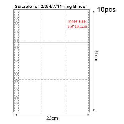 A4 Kpop Photocard Binder Sheets Множество джобове Калъф PP Без киселини 4x6 Фотоалбум Зареждане на страници Картичка Печат Щампа за съхранение на бижута