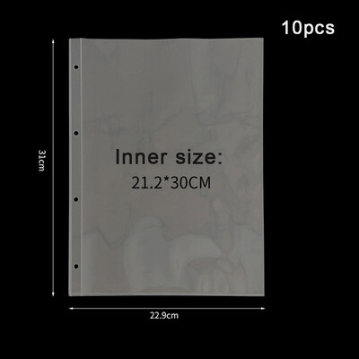 A4 Kpop Photocard Binder Sheets Множество джобове Калъф PP Без киселини 4x6 Фотоалбум Зареждане на страници Картичка Печат Щампа за съхранение на бижута