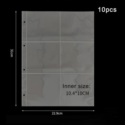 A4 Kpop Photocard Binder Sheets Множество джобове Калъф PP Без киселини 4x6 Фотоалбум Зареждане на страници Картичка Печат Щампа за съхранение на бижута