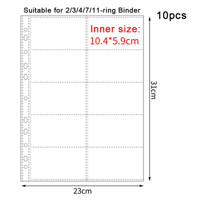 A4 Kpop Photocard Binder Sheets Множество джобове Калъф PP Без киселини 4x6 Фотоалбум Зареждане на страници Картичка Печат Щампа за съхранение на бижута
