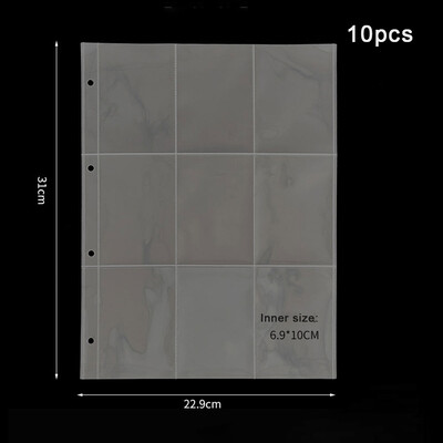 A4 Kpop Photocard Binder Sheets Множество джобове Калъф PP Без киселини 4x6 Фотоалбум Зареждане на страници Картичка Печат Щампа за съхранение на бижута