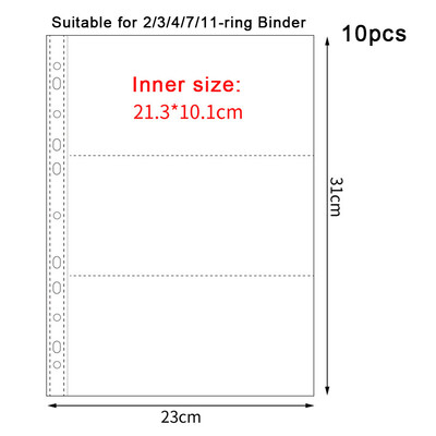 A4 Kpop Photocard Binder Sheets Множество джобове Калъф PP Без киселини 4x6 Фотоалбум Зареждане на страници Картичка Печат Щампа за съхранение на бижута