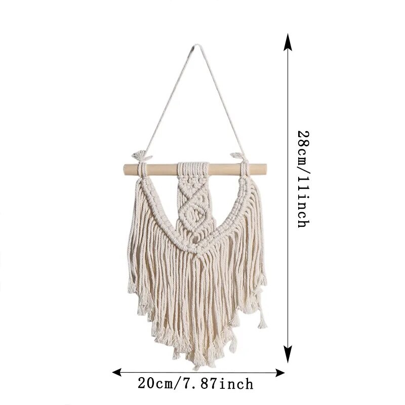 Vintage Ins Nordic Tapestry Χειροποίητα υφαντά διακοσμητικά Μικρή επιτοίχια διακόσμηση σπιτιού Διακόσμηση εσωτερικού χώρου Dream Catching Net