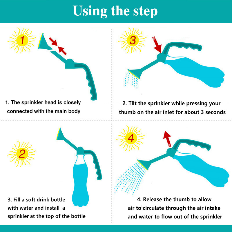 Aiandustaimede kastmine Kahe otstarbega pihusti veepihusti Pudel Veekann Top Jootjad Duš Seemikute Kastmine