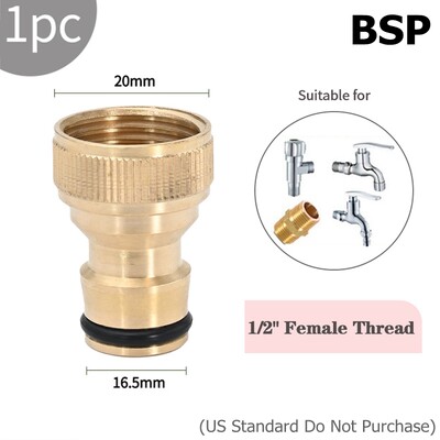 1/2" 3/4" 1" Γρήγορη σύνδεση με βρύση Προσαρμογέας σύζευξης άρδευσης κήπου Προσαρμογέας επισκευής σωλήνων χάλκινου σωλήνα στάγδην Εξαρτήματα Εργαλείο ποτίσματος