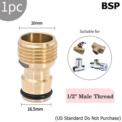 1/2" 3/4" 1" Γρήγορη σύνδεση με βρύση Προσαρμογέας σύζευξης άρδευσης κήπου Προσαρμογέας επισκευής σωλήνων χάλκινου σωλήνα στάγδην Εξαρτήματα Εργαλείο ποτίσματος