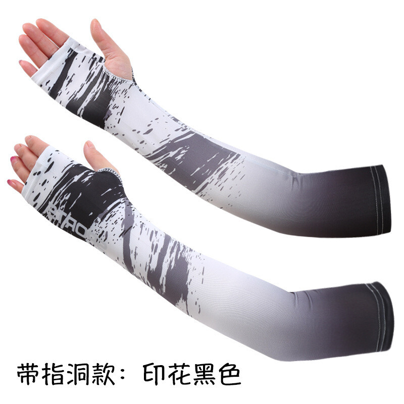 Õhukesed välispordi päikesekaitsekreem jääsiidist varrukad meestele ja naistele sõitmiseks ja sõitmiseks hingav UV-vastane kätekaitse meeste suvi