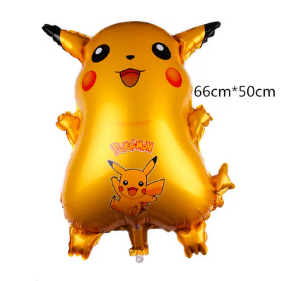 Μπαλόνι Pokemon Pikachu Squirtle Bulbasaur Pikachu Ανθρώπινη φιγούρα Διακοσμητικό μπαλόνι από αλουμίνιο Προμήθειες διακόσμησης για παιδιά Δώρο γενεθλίων