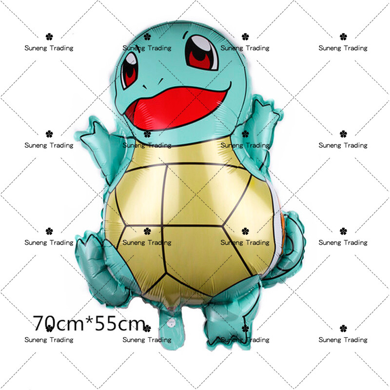 Μπαλόνι Pokemon Pikachu Squirtle Bulbasaur Pikachu Ανθρώπινη φιγούρα Διακοσμητικό μπαλόνι από αλουμίνιο Προμήθειες διακόσμησης για παιδιά Δώρο γενεθλίων