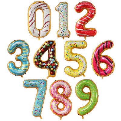 40 ιντσών Big Foil Helium Number Balloon 0-9 Happy Birthday Wedding Party Στολισμοί Baby Shower Μεγάλες φιγούρες Air Globos Supplies