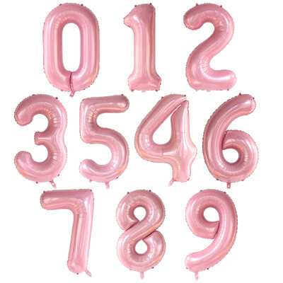 40 ιντσών Big Foil Helium Number Balloon 0-9 Happy Birthday Wedding Party Στολισμοί Baby Shower Μεγάλες φιγούρες Air Globos Supplies