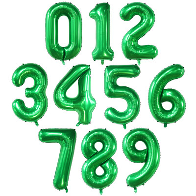 40 ιντσών Big Foil Helium Number Balloon 0-9 Happy Birthday Wedding Party Στολισμοί Baby Shower Μεγάλες φιγούρες Air Globos Supplies