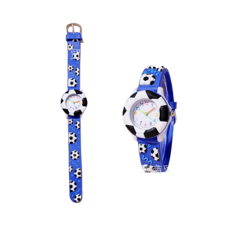 2024 доставка на нови момчета и детски часовници 3D изящни ученици от началното училище футбол баскетбол карикатура подаръци кварцов часовник безплатна доставка