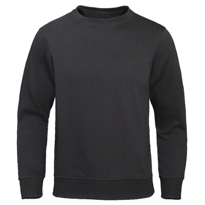 Нов извънгабаритен пуловер Едноцветни топли мъжки дрехи Мода Crewneck Hoody Ежедневен свободен суичър Oversize Street Sportswear