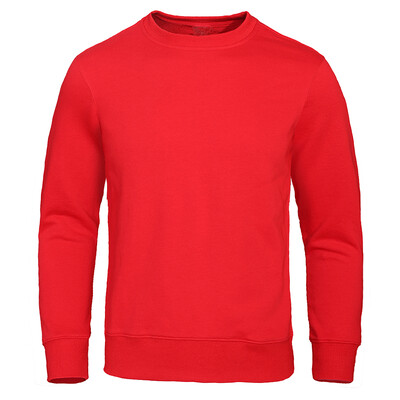 Нов извънгабаритен пуловер Едноцветни топли мъжки дрехи Мода Crewneck Hoody Ежедневен свободен суичър Oversize Street Sportswear