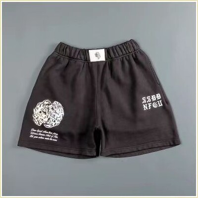 2024 летни мъжки нови къси панталони с вълча глава Fitness Gyms Shorts Running Cotton Short Pants Male Jogger Workout Brand спортни шорти