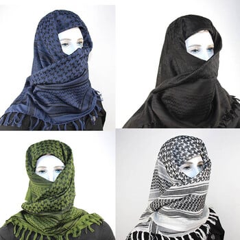 Καυτές εκπτώσεις Arab Keffiyeh Shemagh Κασκόλ Βαμβακερό Χειμερινό Σάλι Λαιμός Θερμότερο Κάλυμμα Κεφαλιού Αδιάβροχο Φουλάρι Κάμπινγκ Tactical Ανδρικές γυναίκες