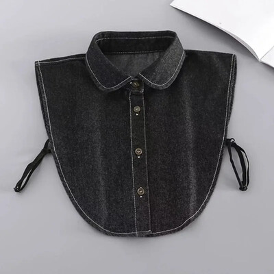 Fashion 2023 ees lips valge võltskrae naistele seisev eemaldatav kaelarihm võlts tüdrukute vintage pits naiste vale pluus krae