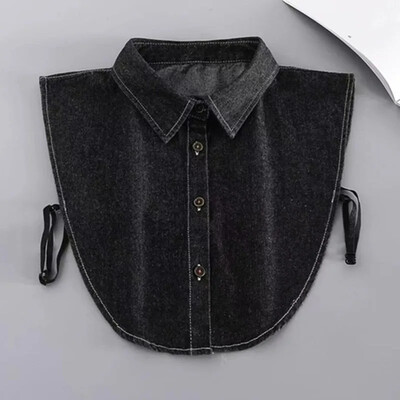 Fashion 2023 ees lips valge võltskrae naistele seisev eemaldatav kaelarihm võlts tüdrukute vintage pits naiste vale pluus krae