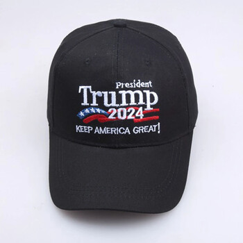 Нова републиканска бродирана шапка Make America Great Again Trump Baseball Cap 2024 на едро