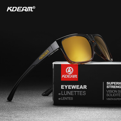 KDEAM uued polariseeritud meeste päikeseprillid, ruudukujulised välitingimustes kasutatavad fotokroomsed päikeseprillid naiste libisemiskindlad ninapadi Kaasas kõik tarvikud