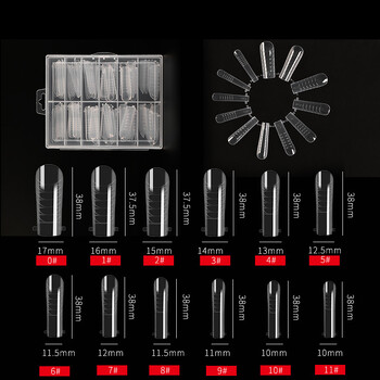 Лепило за удължаване на маникюр лист за нокти бадемова вода капкова тръба за нокти бърза светлинна терапия кристално удължаване модел лист за нокти 120 броя