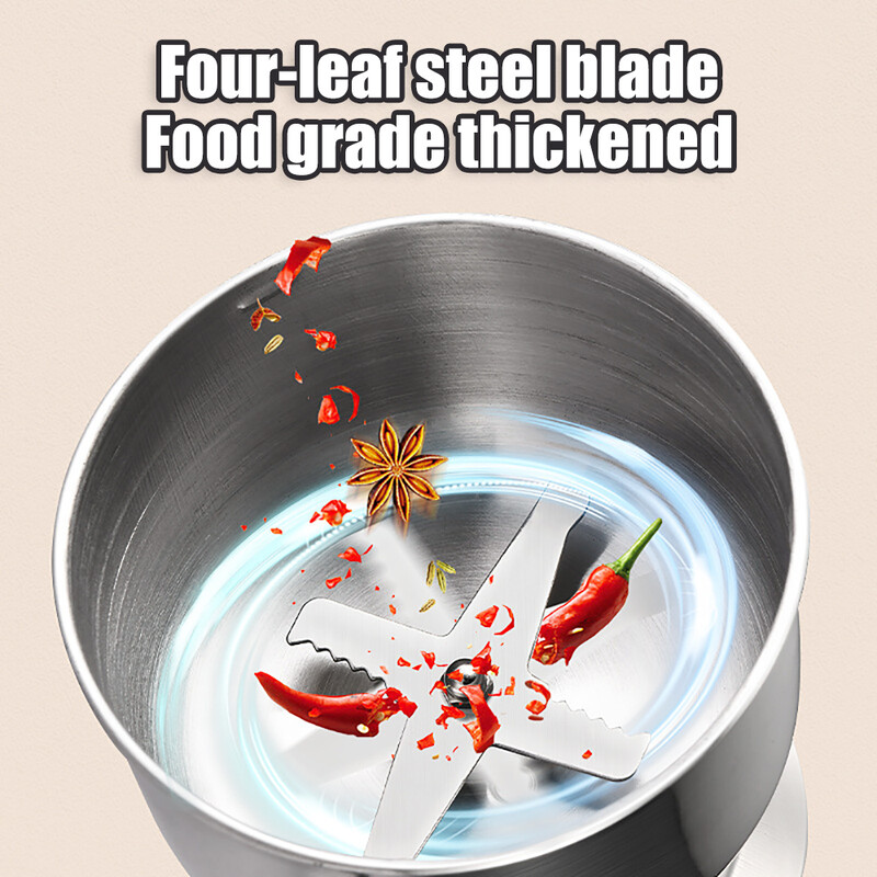 Daugiafunkcis elektrinis kavos pupelių malimo įrankis nerūdijančio plieno sėklų malimo staklės Prieskoniai Prieskoniai Riešutai Kavos malūnėlis