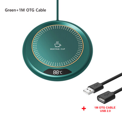 Puodelių šildytuvas USB puodelio šildytuvas Elektrinis kavos pienas arbatos vandens šildymo padėklas Termostatinis padėkliukų puodelio šildytuvas namų biuro puodelio šildytuvui