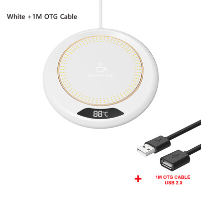 Puodelio šildytuvas Elektrinis puodelio šildytuvas Pienas Arbatos Vandens puodelis Šildymo padėkliukas Pastovi temperatūra namų biuro šildymui Kavos puodelio šildytuvas
