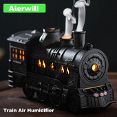 Aierwill Train Овлажнител за въздух Ултразвукови дифузери за ароматерапия Mist Maker Парфюмерия Етерично масло Ароматизатор Дистанционно управление