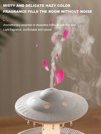 2025 Ufo Air Humidifier Ultrasonic Aromatherapy Diffusers Mist Maker Fragrance Essential Oil Aroma Difusor Τηλεχειριστήριο