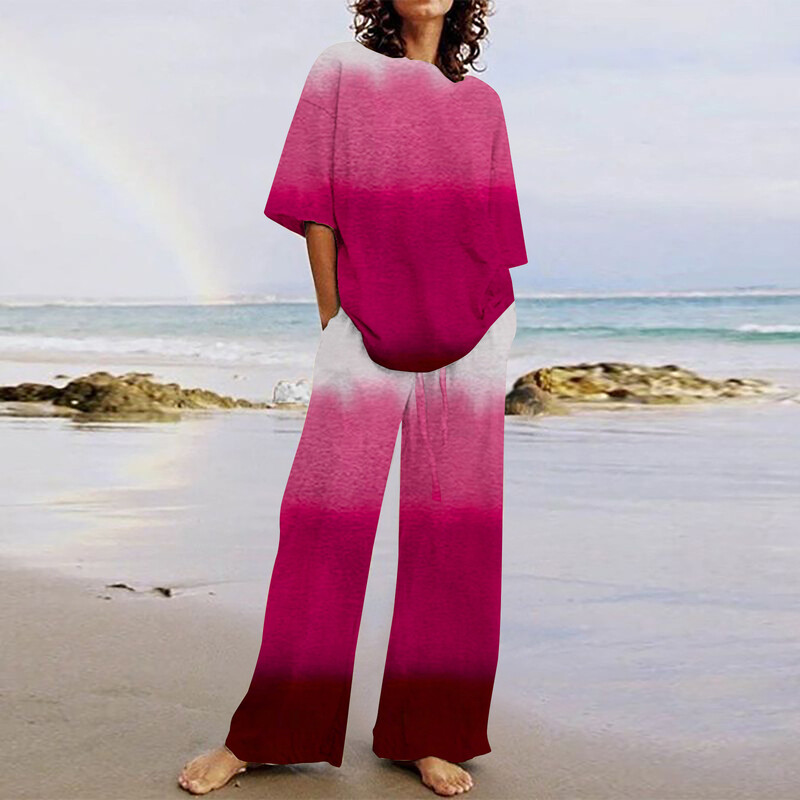 Γυναικείο κοστούμι μόδας casual διασυνοριακό τρισδιάστατο εκτυπωμένο κοστούμι δύο τεμαχίων, ιδιοσυγκρασία, casual streetwear γυναικείο κοστούμι, μονοκόμματη παράδοση