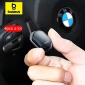 Куки за кола Baseus Съхранение на органайзери 4PCS Кукички за чанти USB кабел Съхранение на ключове за слушалки Автозакопчалки Закачалки Щипки Аксесоари