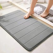 1PC 50*80cm противоплъзгаща се постелка за баня, бързо абсорбиране на вода, машинно пране в сушилня, памук с памет, подложка за тоалетна, мека