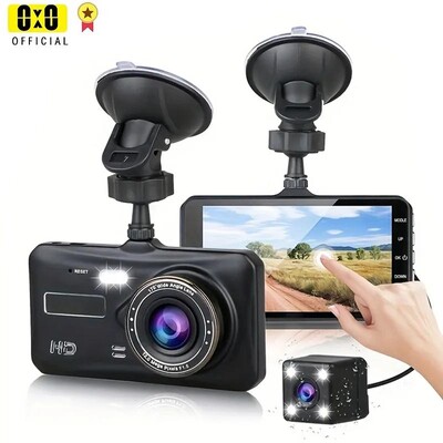 Dash Cam Предна и задна камера CAR DVR Автомобилен видеорекордер Черна кутия FULL HD 1080P Нощно виждане Driver Recorder