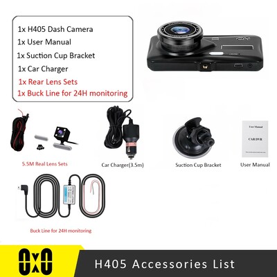 Armatuurkaamera esi- ja tagakaamera CAR DVR auto videosalvesti Sõiduki must kast FULL HD 1080P öönägemine juhisalvesti