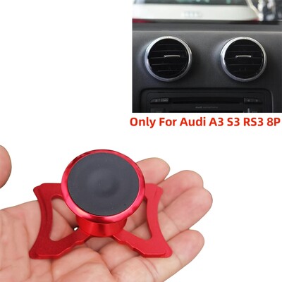 Βάση τηλεφώνου αυτοκινήτου για Audi A3 S3 RS3 8P Βάση αεραγωγού Στήριγμα styling αυτοκινήτου Βάση μαγνήτη GPS Περιστρεφόμενη υποστήριξη Αξεσουάρ κινητών