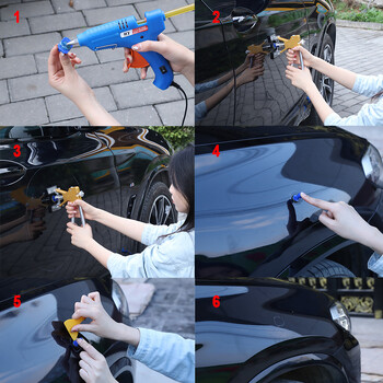 Επαγγελματικό Car Dent Paintless Puller Auto Body Den Dem Remover Βεντούζα Κιτ επισκευής Auto Dent Removal Tool Kits Car Workshops