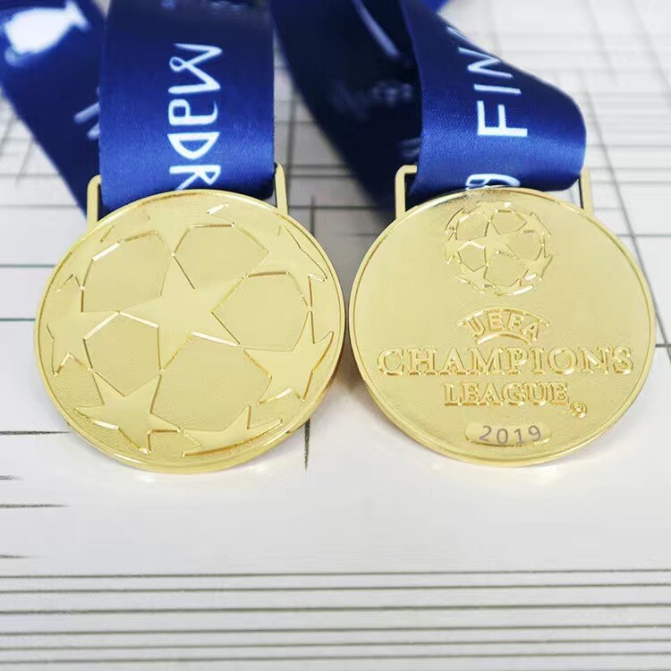 UEFA Čempionu līgas medaļu komplekts vairumtirdzniecība Premjerlīgas klubu Pasaules kausa medaļu Superkausa Čempionu līgas medaļu personalizēta tiešā pārdošana