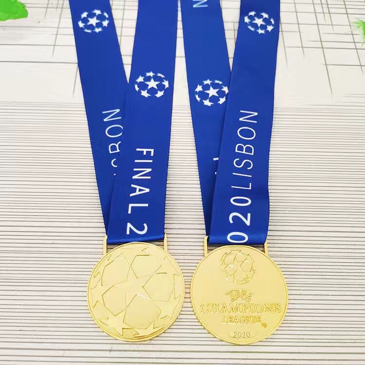 UEFA Čempionu līgas medaļu komplekts vairumtirdzniecība Premjerlīgas klubu Pasaules kausa medaļu Superkausa Čempionu līgas medaļu personalizēta tiešā pārdošana