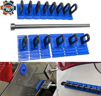 Нов инструмент за ремонт на вдлъбнатини на автомобили Auto Dent Puller Kit Heavy Duty Cars Body Dent Remover Glue Pulling Tabs Сини инструменти за издърпване