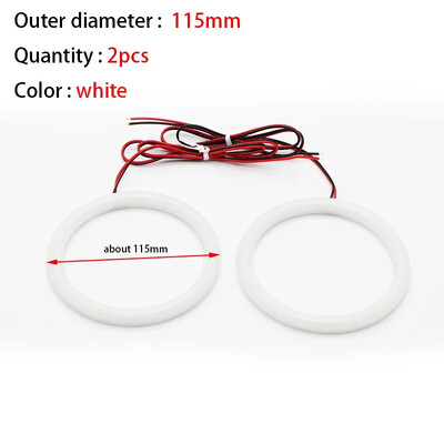 Inele halo super luminoase din bumbac LED Far Eyes 60mm 70mm 80mm 90mm 100mm 110mm 120mm Lampă cu bec DRL pentru motociclete