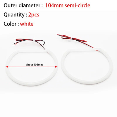 Inele halo super luminoase din bumbac LED Far Eyes 60mm 70mm 80mm 90mm 100mm 110mm 120mm Lampă cu bec DRL pentru motociclete