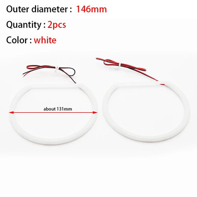 Inele halo super luminoase din bumbac LED Far Eyes 60mm 70mm 80mm 90mm 100mm 110mm 120mm Lampă cu bec DRL pentru motociclete