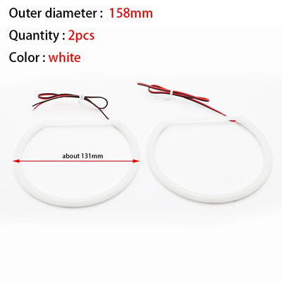 Inele halo super luminoase din bumbac LED Far Eyes 60mm 70mm 80mm 90mm 100mm 110mm 120mm Lampă cu bec DRL pentru motociclete