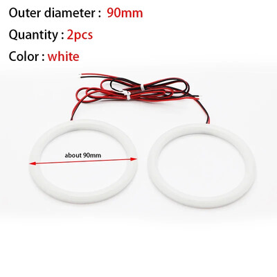 Inele halo super luminoase din bumbac LED Far Eyes 60mm 70mm 80mm 90mm 100mm 110mm 120mm Lampă cu bec DRL pentru motociclete